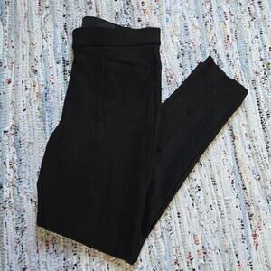 Anne Klein Black Stretchy Tummy Control Waist Skinny Slack Dress Pants